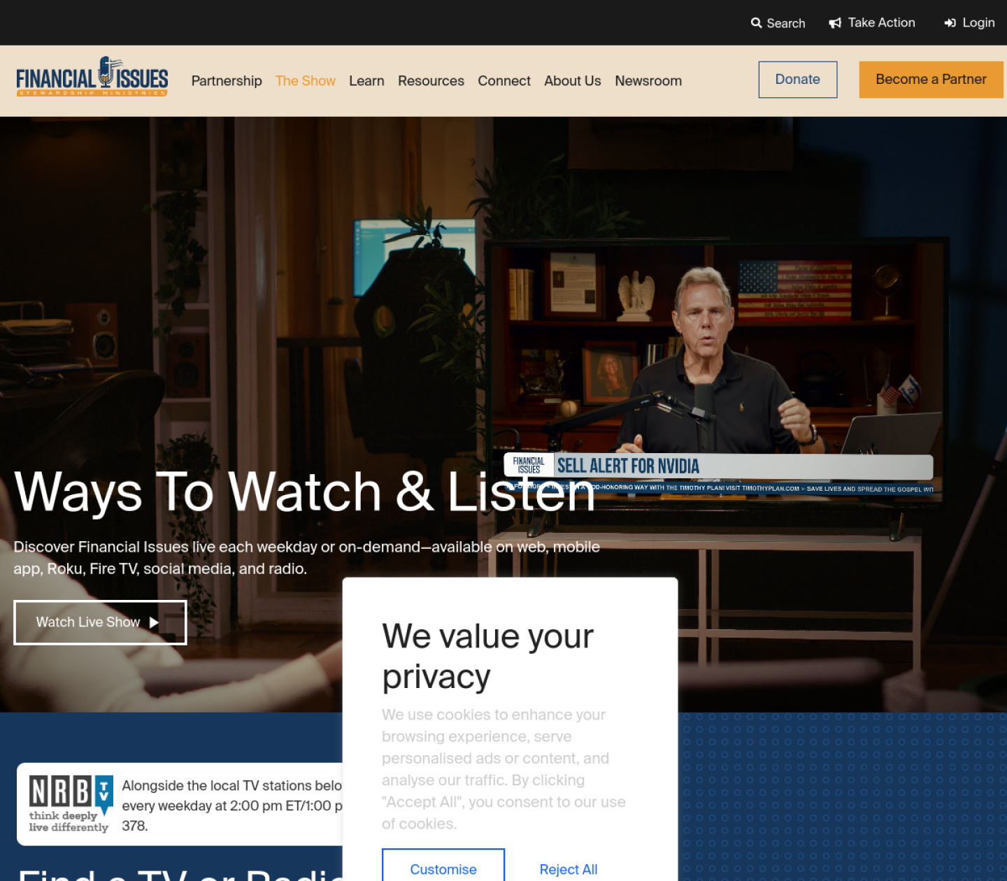 Updated Ways to Watch page